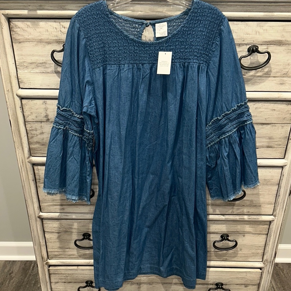 Blue Denim Tunic Dress